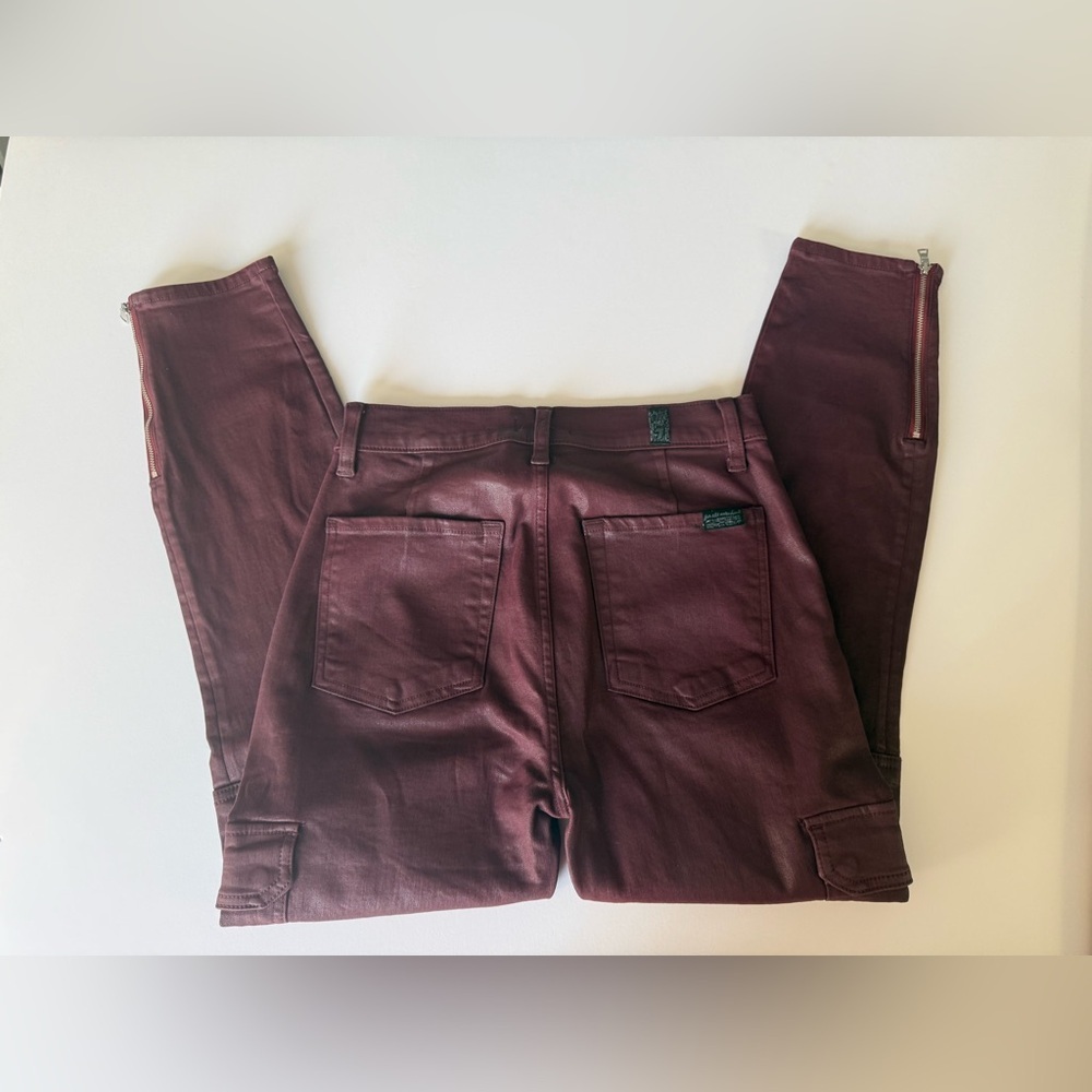 7 For All Mankind Dark Burgundy Skinny Jeans 🍷